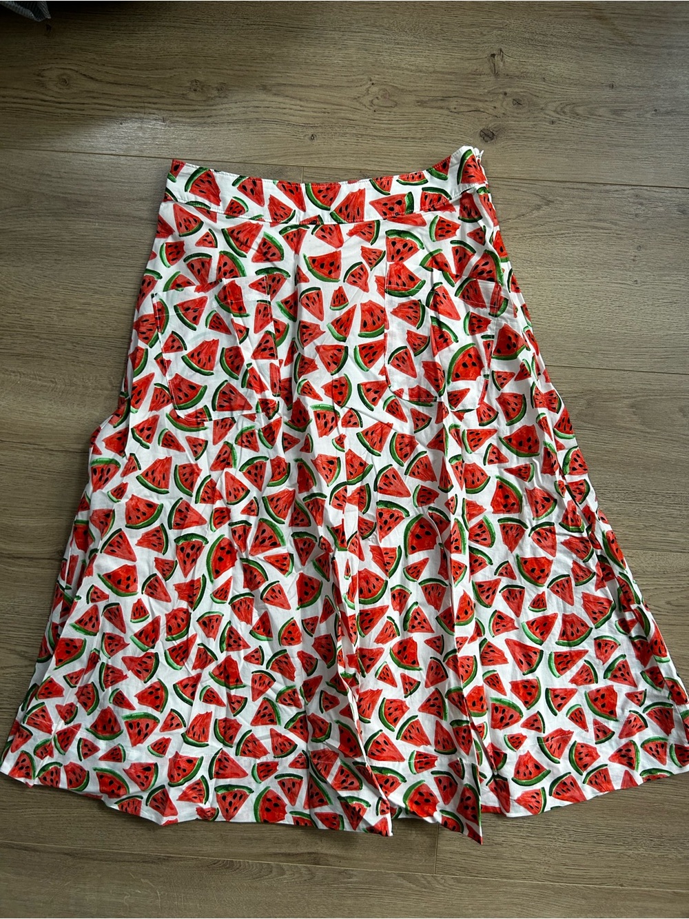 LIMITED EDITION Anthropologie Watermelon-Print A-Line Skirt 46/52